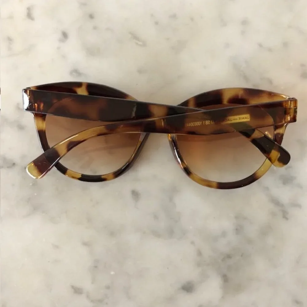 JANIE AND JACK Tortoise Cat Eye Variegated Sunglasses